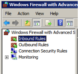 Inbound Rules - Windows Firewall