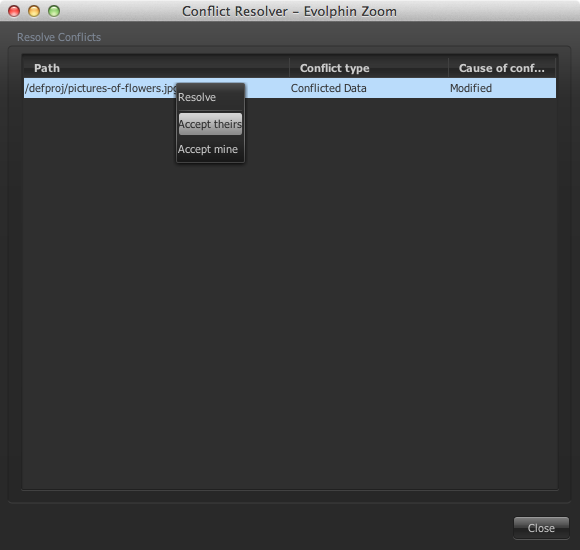 Accept Theirs - Conflict Resolver