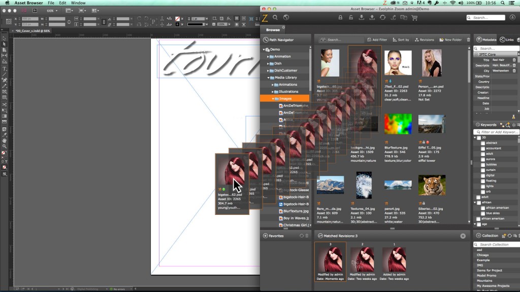 Drag-and-drop to InDesign