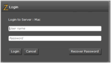 Login Dialog in Asset Browser