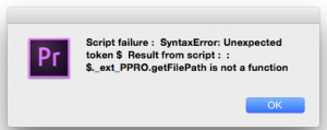 Adobe Script Error 2