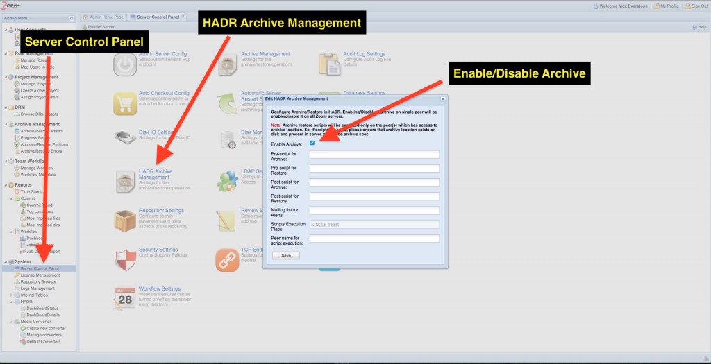 Enable HADR Archive 1
