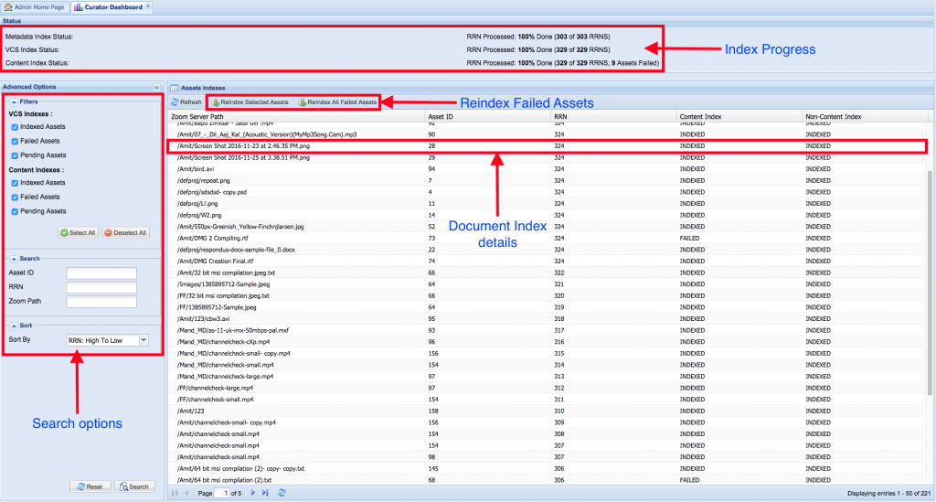 Curator Dashboard