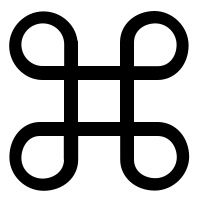 logo for command key in Mac.